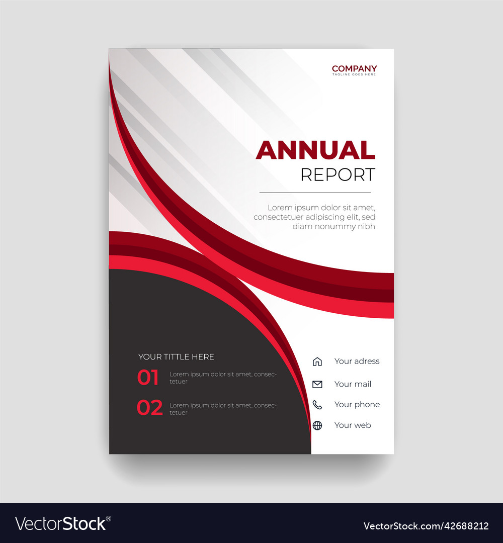 Business Annual Report Cover Letter Page Design Vector Image business-annual-report-cover-letter-page-design-vector-image