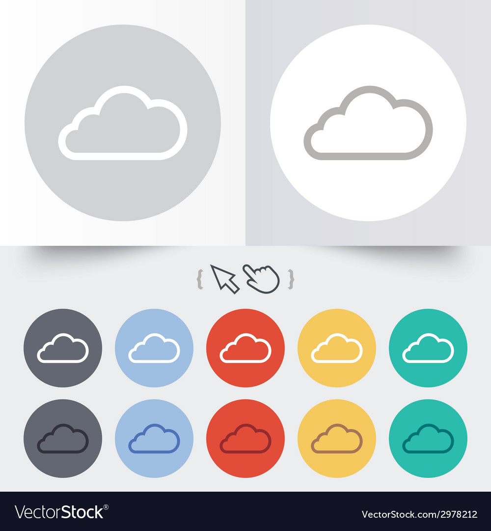 Cloud-Zeichen Symbol Datenspeicher Symbol