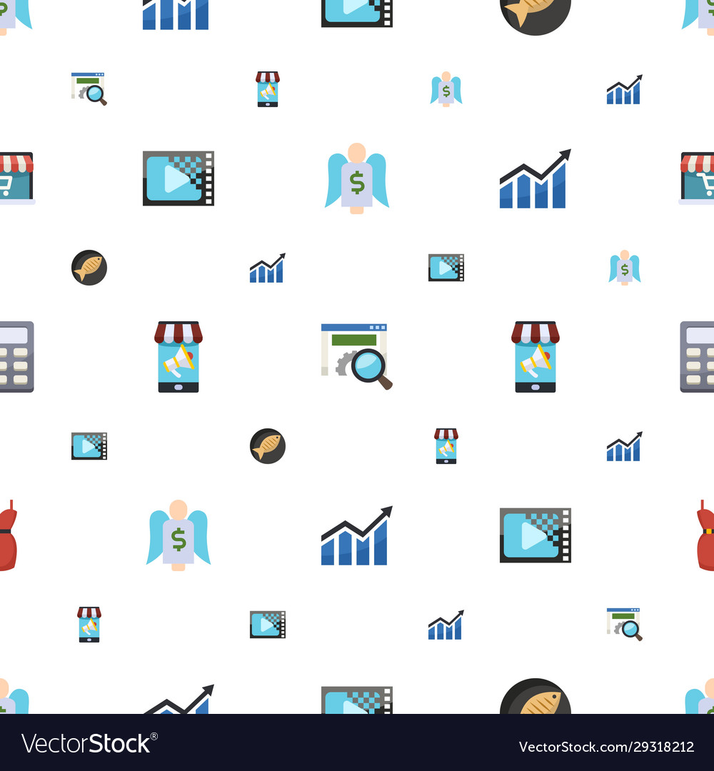 Design icons pattern seamless included editable