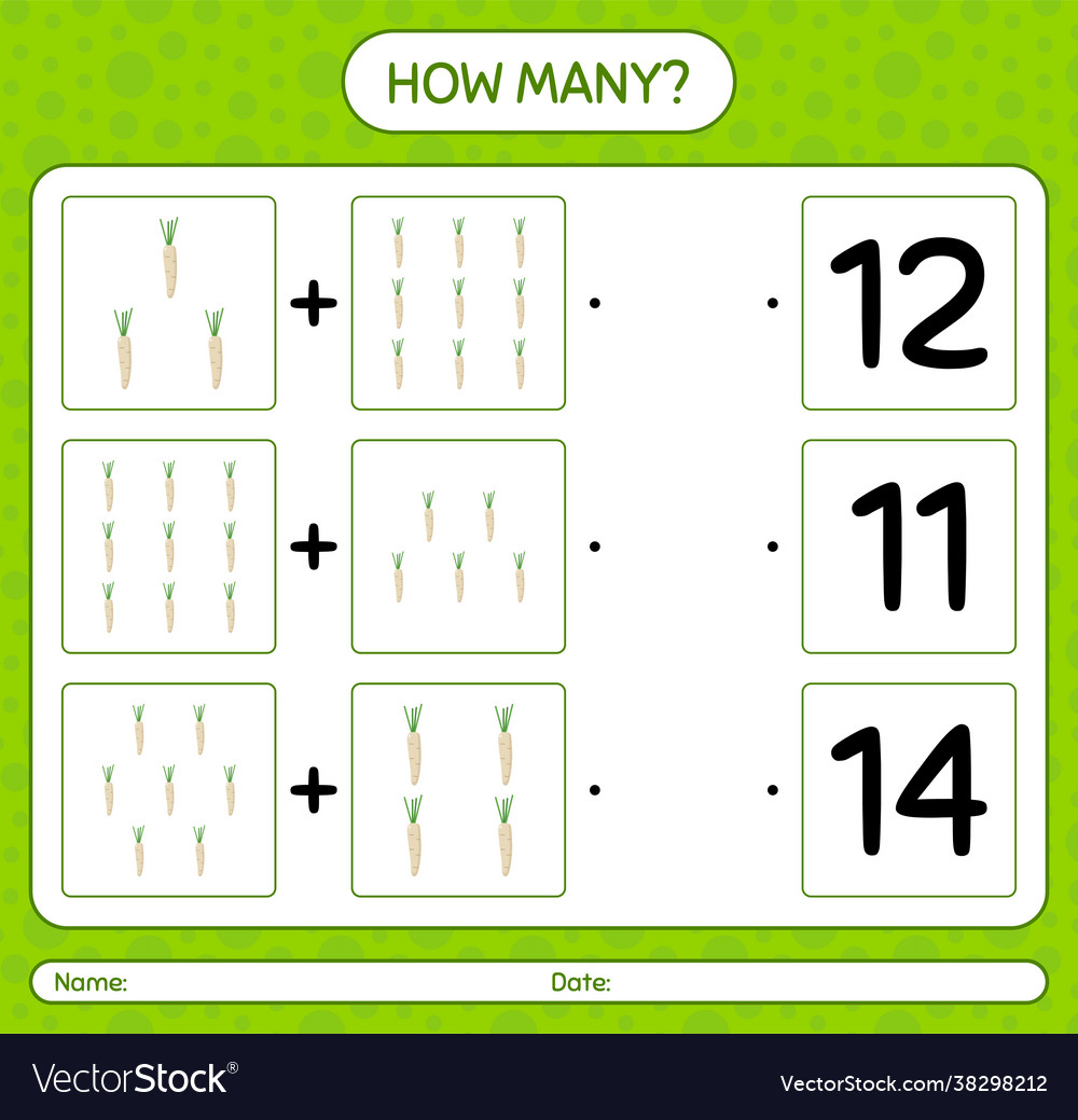 How many counting game with hamburg parsley