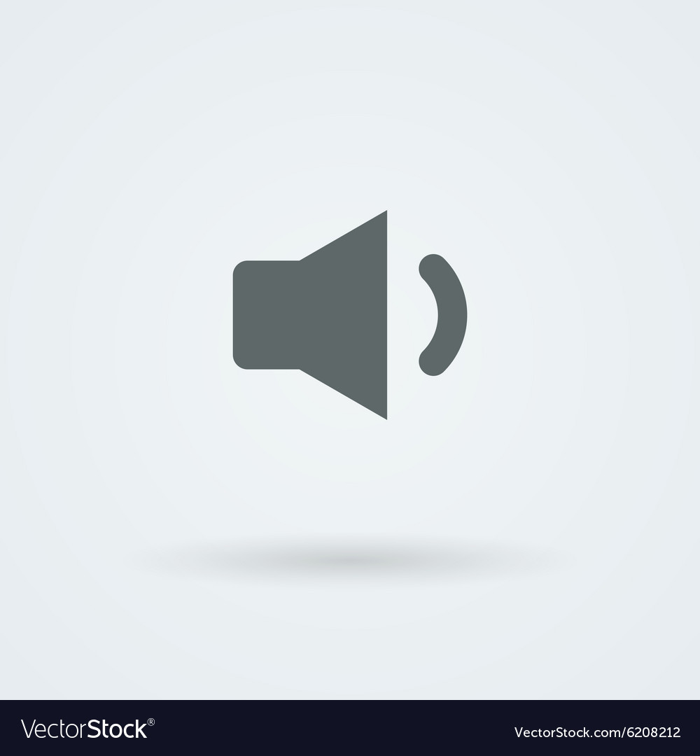 Minimalistic icon of sound