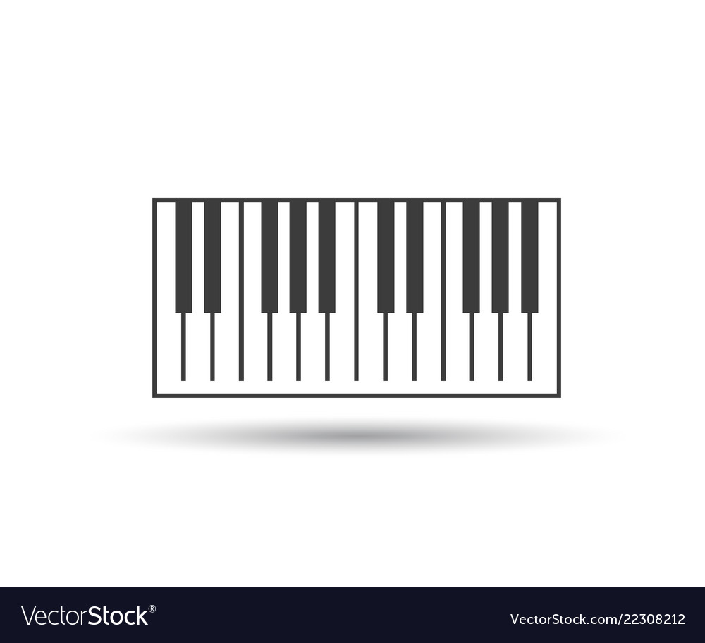 Piano keyboards logo eps