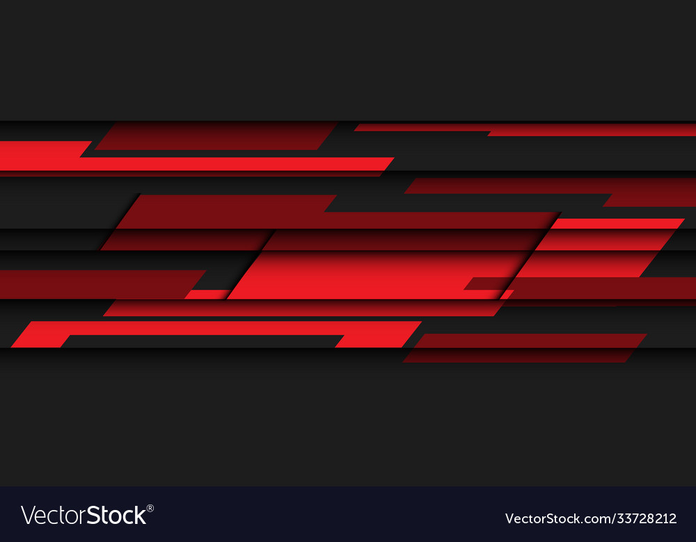 Red Speed Polygon Abstract