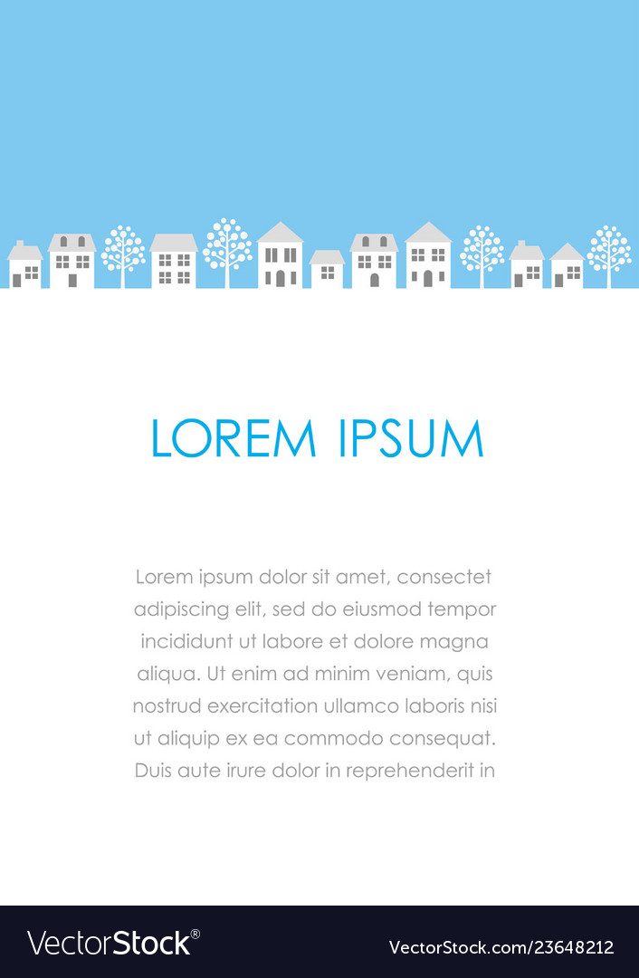 Townscape with text space
