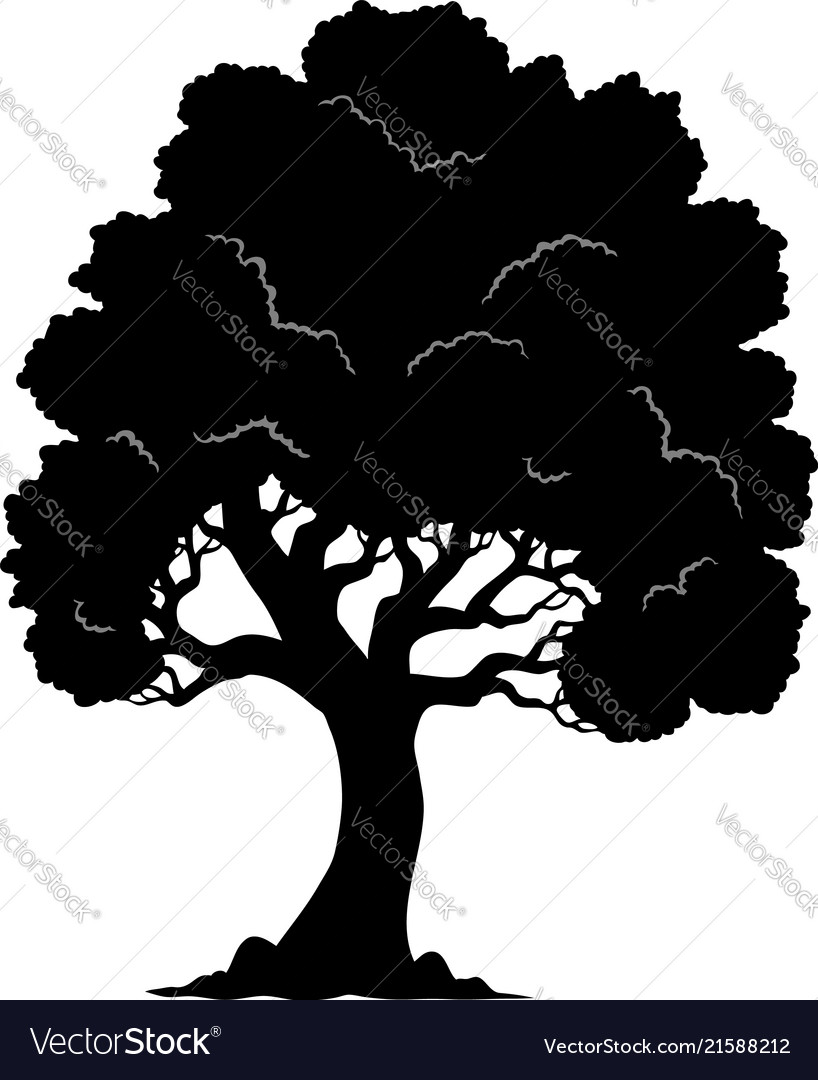 Tree shaped silhouette 1