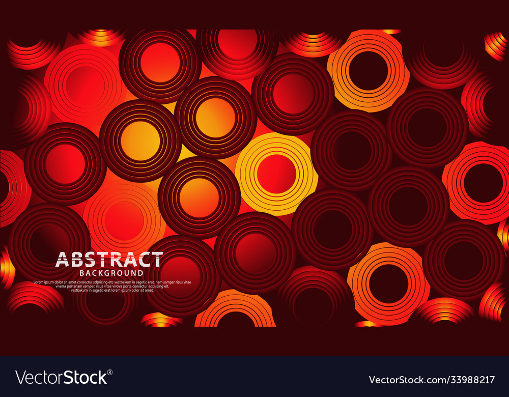 Abstract wave lines and round shapes background