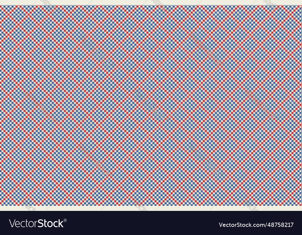 Fabric background pattern check seamless texture vector image Fabric background pattern check seamless texture