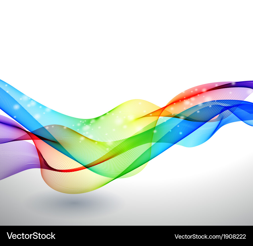 Abstract colorful waved background Royalty Free Vector Image