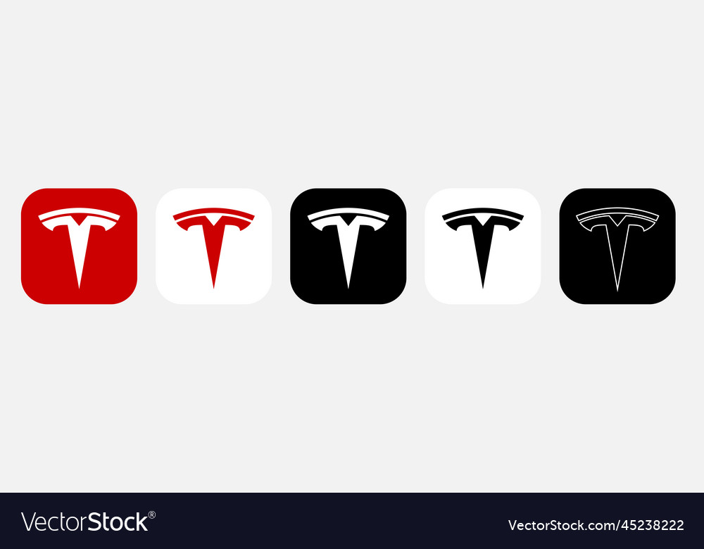 App icon tesla Royalty Free Vector Image VectorStock