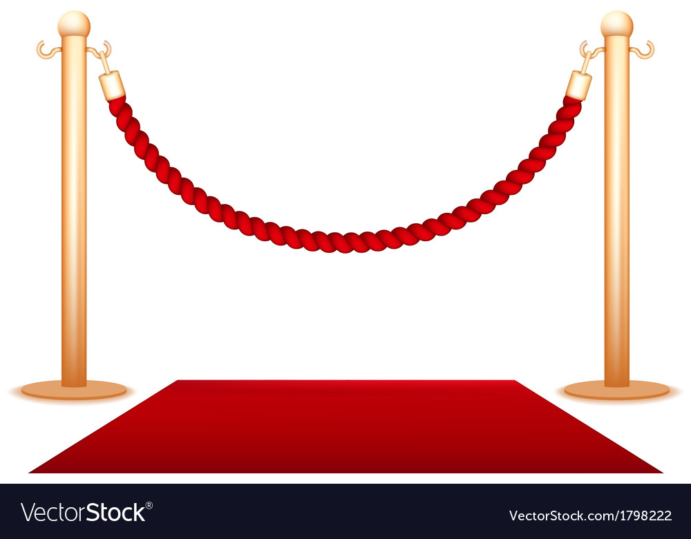 Barrier rope Royalty Free Vector Image VectorStock