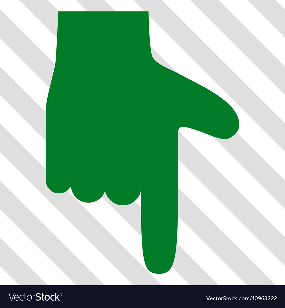 Hand pointer down icon