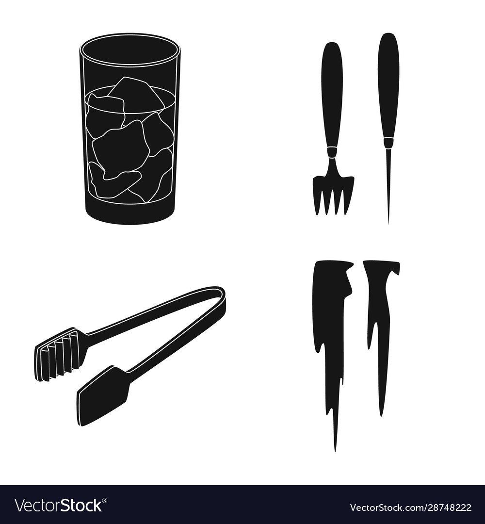 Isolated object cold and transparent icon set