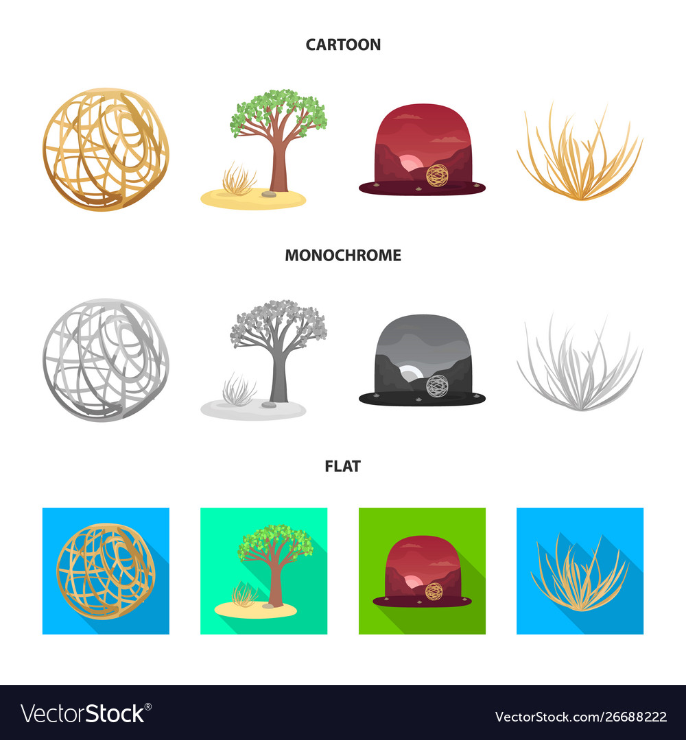 Isolated object landscape and nature icon set Vector Image Isolated object landscape and nature icon set