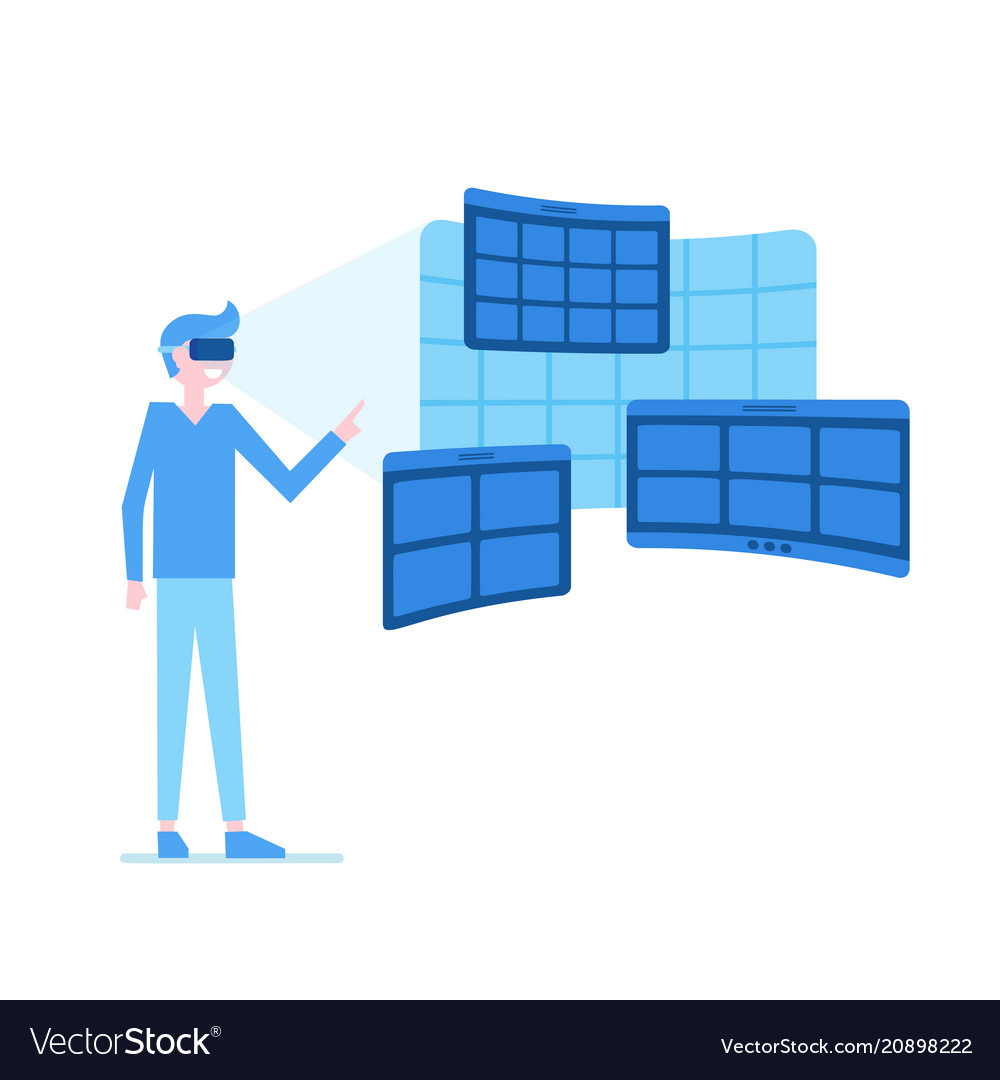 Man Using VR Headset