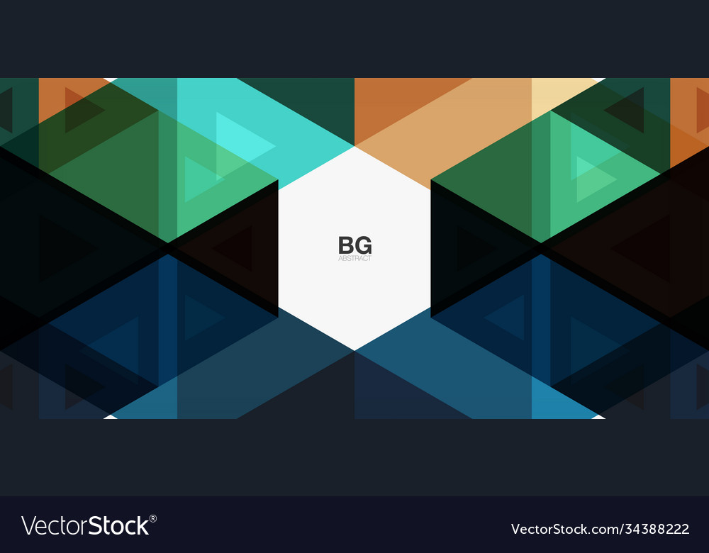 Mosaic triangle pattern abstract background
