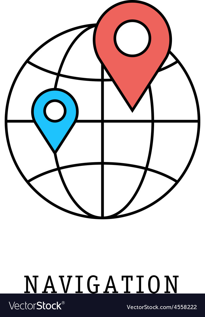 Navigation Icons - Thin Lines