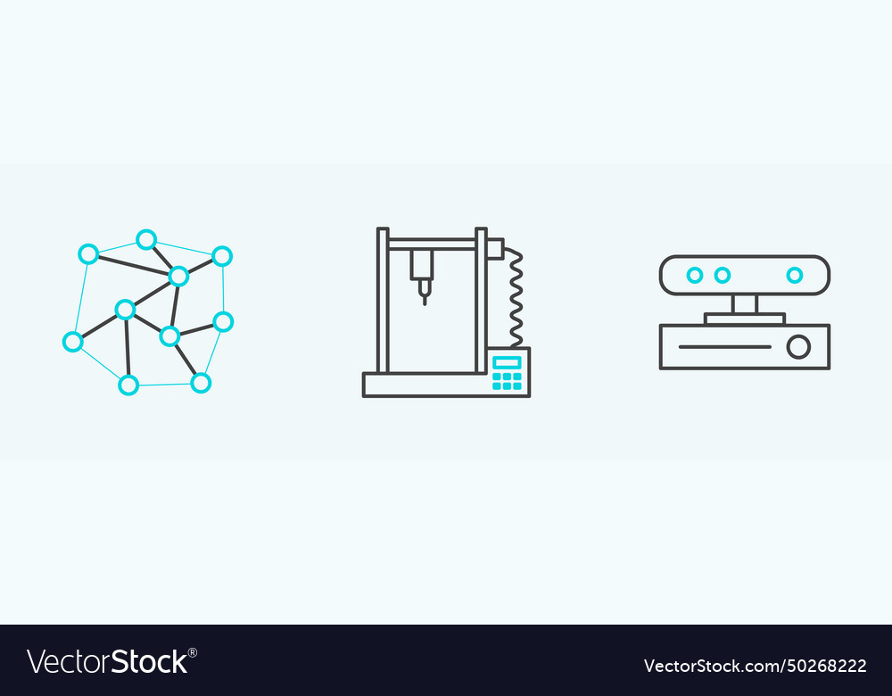 Linienbewegungssensor neural Netzwerk und 3d vector image Linienbewegungssensor neural Netzwerk und 3d