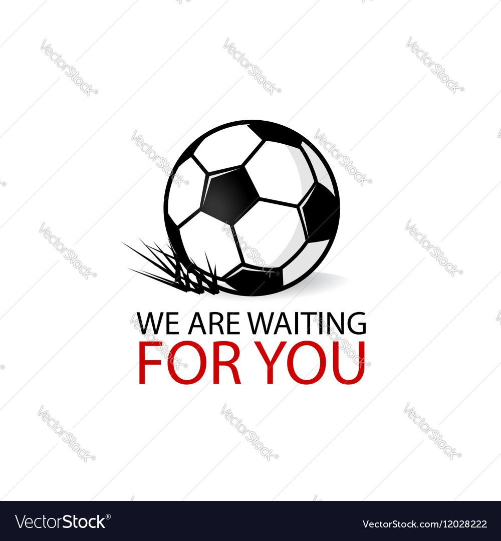 Soccer ball grass logotype
