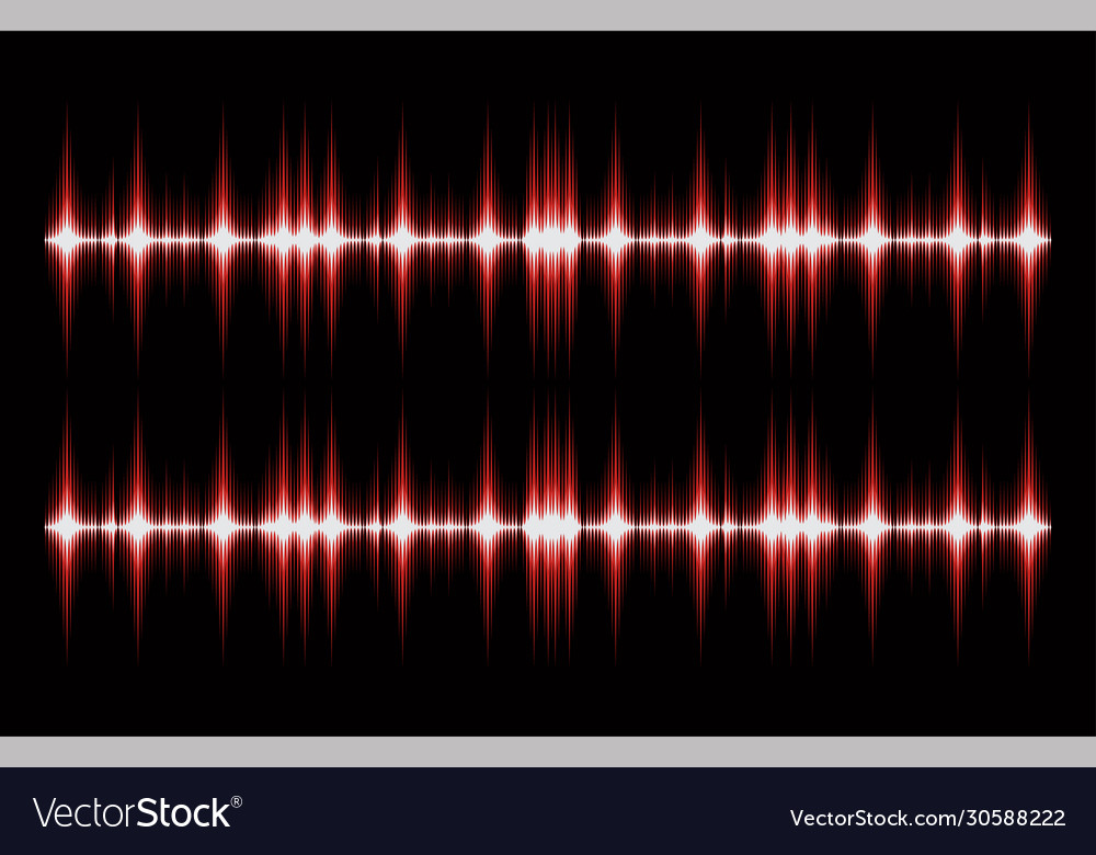 Sound waves abstract patternvctor design vector image Sound waves abstract patternvctor design