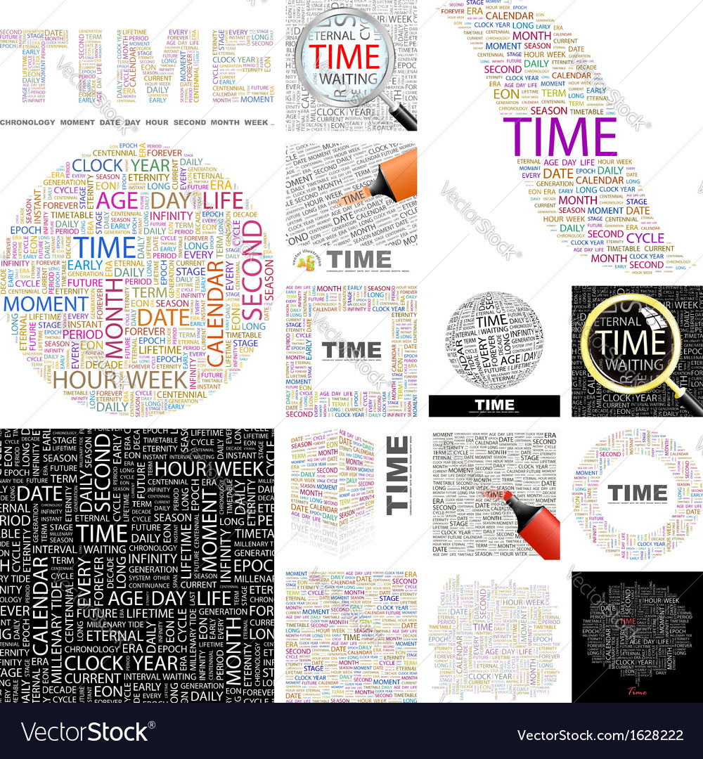 Time Word Cloud Pattern
