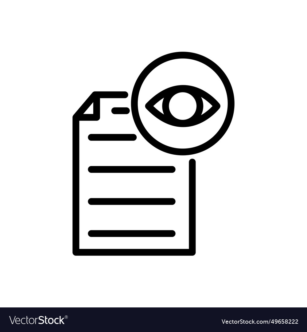 View paper document line logo icon image