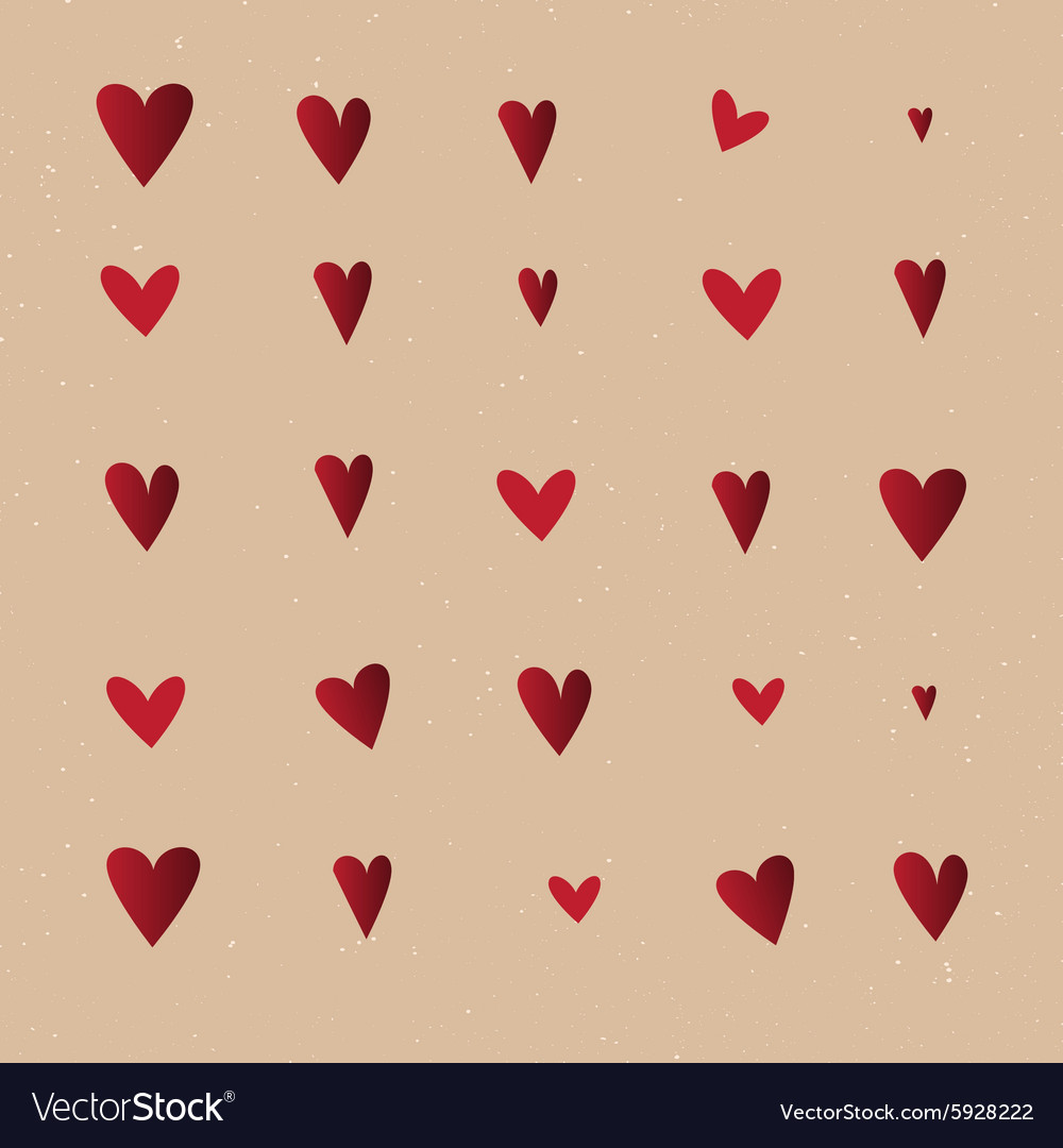 Vintage Heart Pattern - Seamless Texture