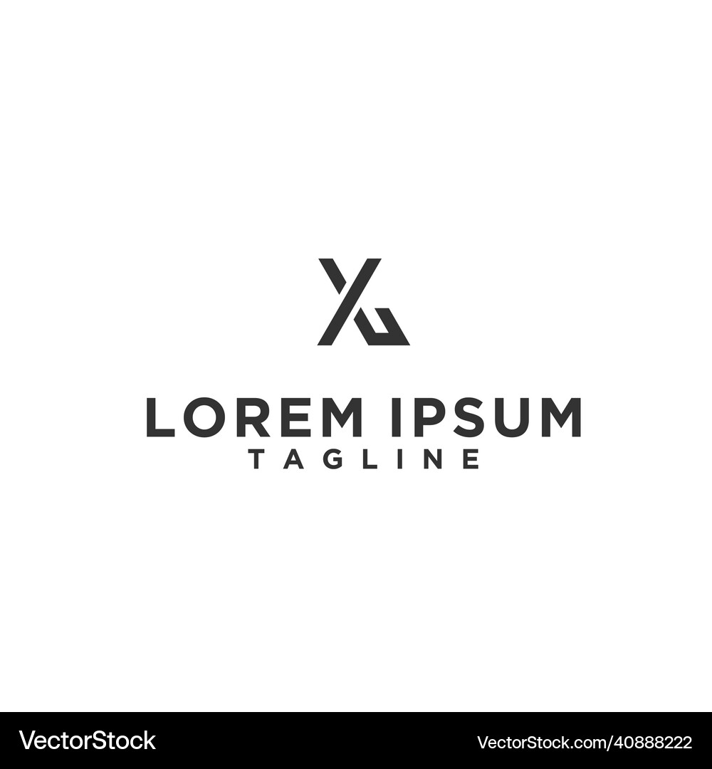 xl-or-lx-monogram-logo-design-royalty-free-vector-image