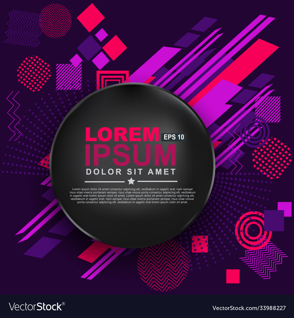 Abstract circle geometric pattern design