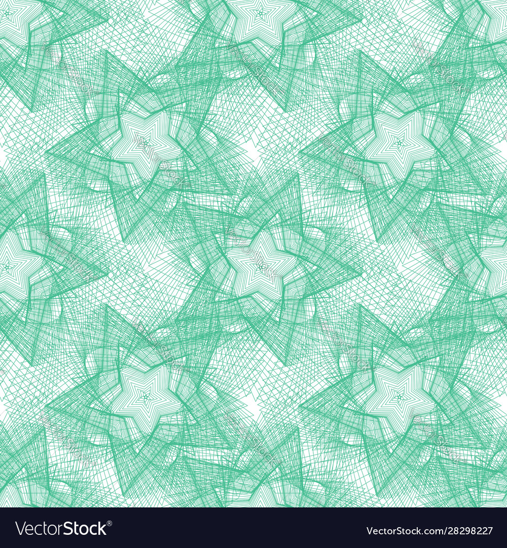 Abstract seamless pattern green lines Royalty Free Vector