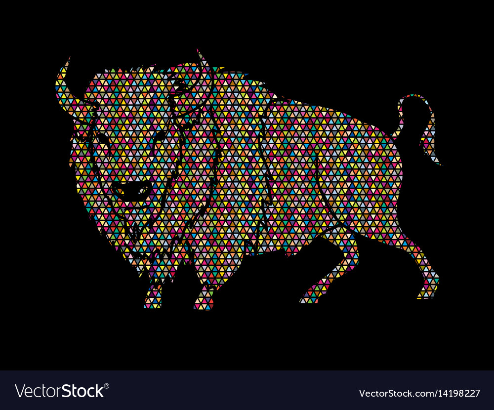 Big buffalo standing graphic