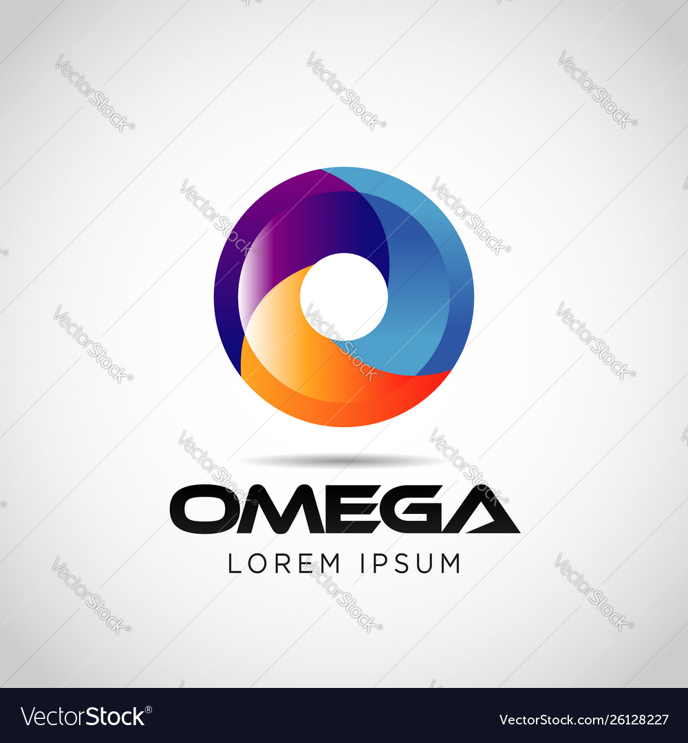 Colorful circle wheel logo sign symbol icon Vector Image