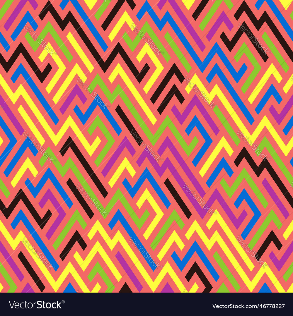 Colorful jagged lines