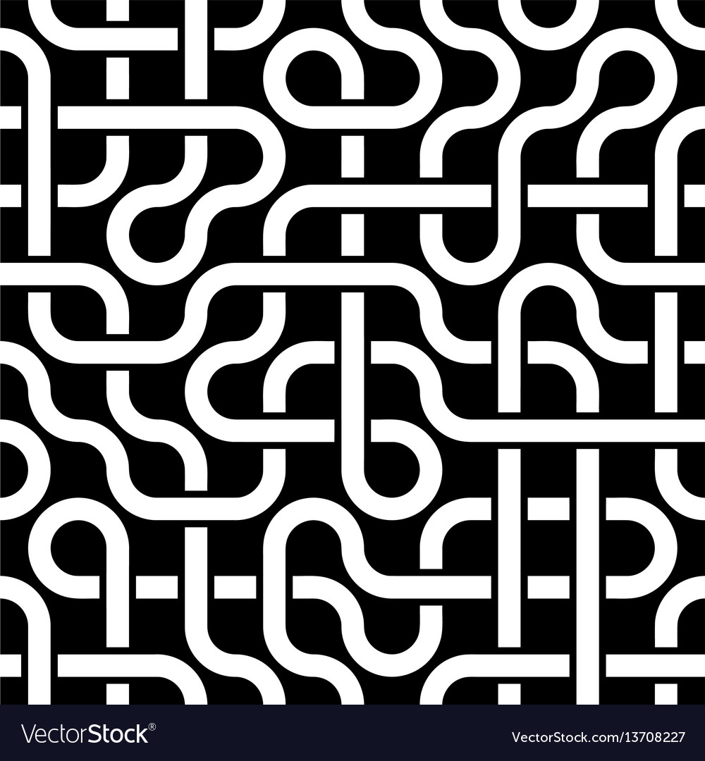 Pipeline grid abstract geometric design of tubes vector image Pipeline grid abstract geometric design of tubes