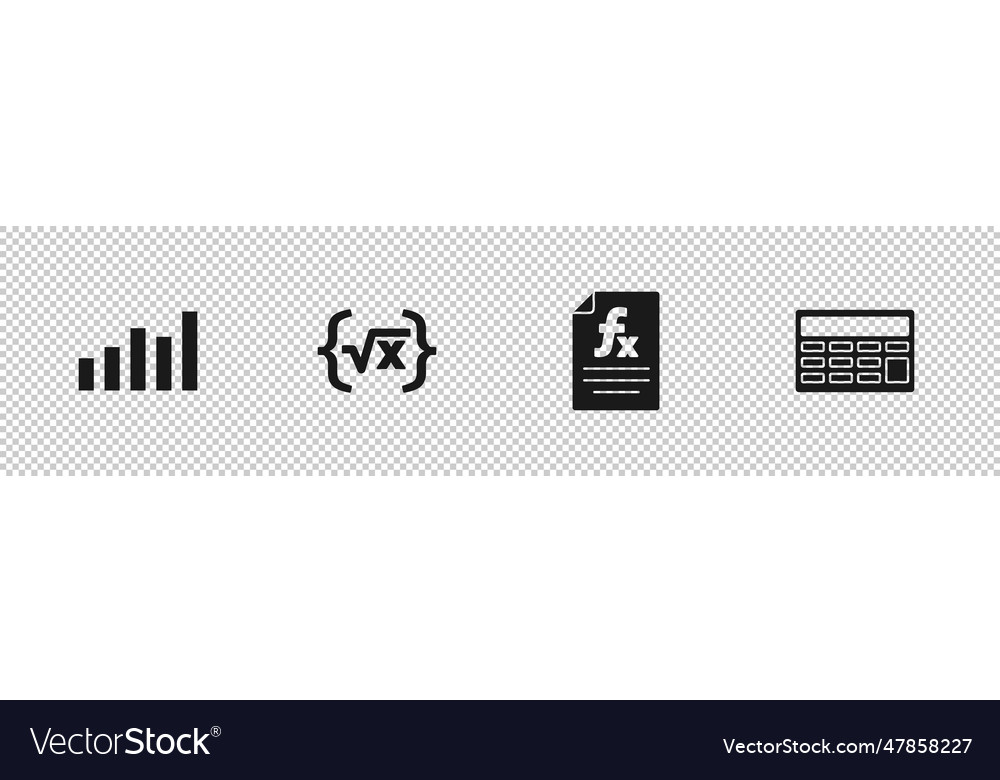 Set graph schedule chart diagram square root vector image Set graph schedule chart diagram square root