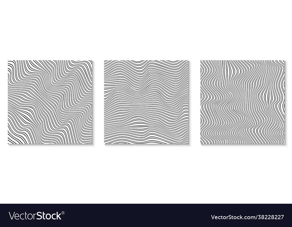 Layouts mit welligen Linien modernes Design vector image Layouts mit welligen Linien modernes Design