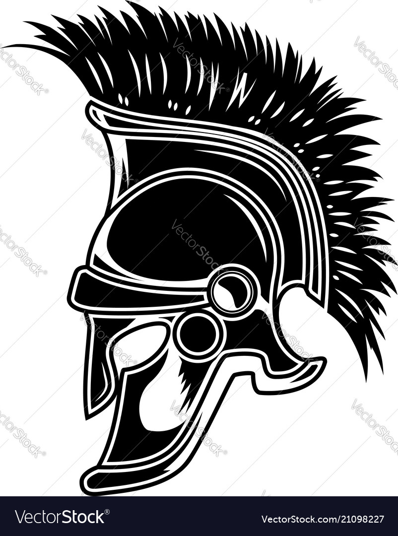 Spartan Warrior Tattoo Design White Background Download 