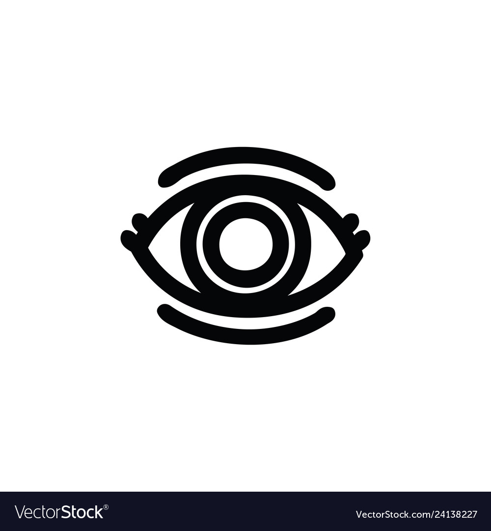 Staring eye icon Royalty Free Vector Image - VectorStock