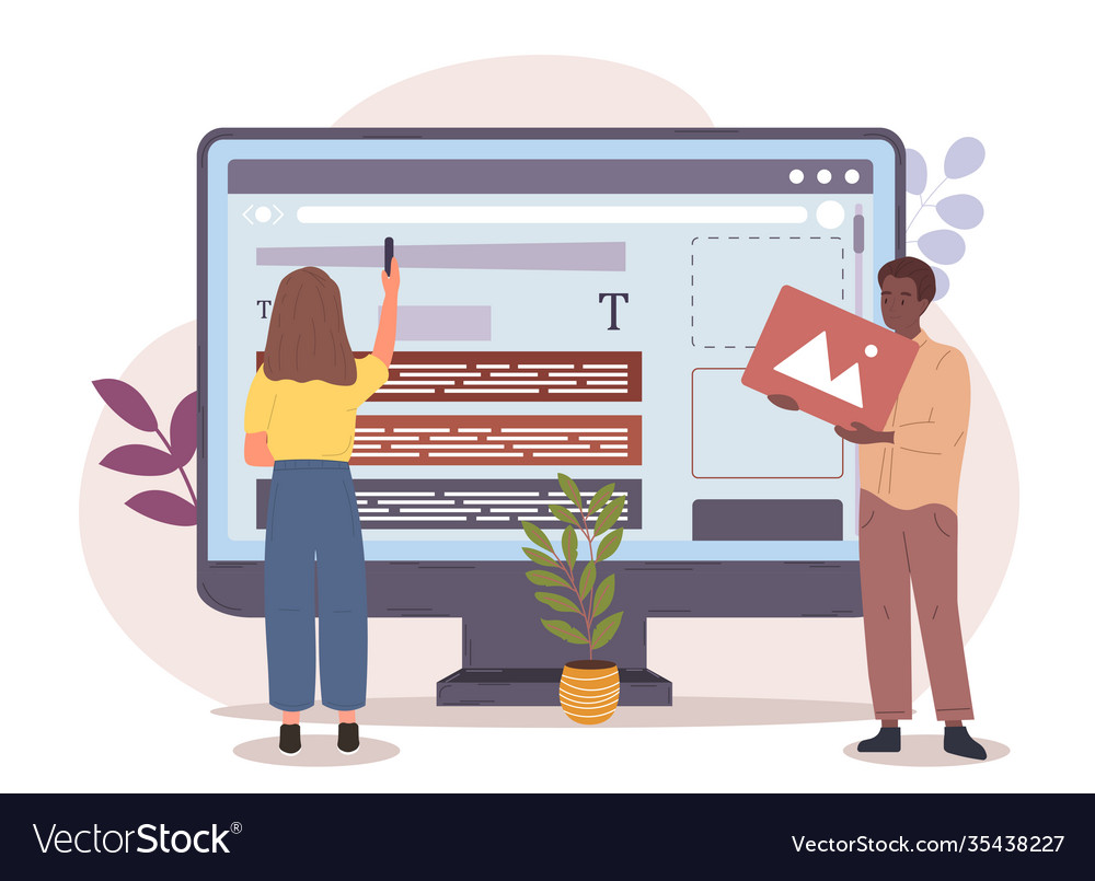 Web Developers Setting Up Website