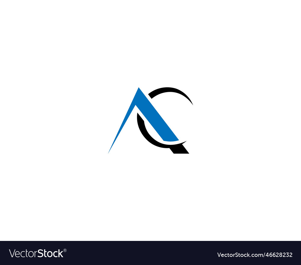 Ac letter abstract logo icon design Royalty Free Vector