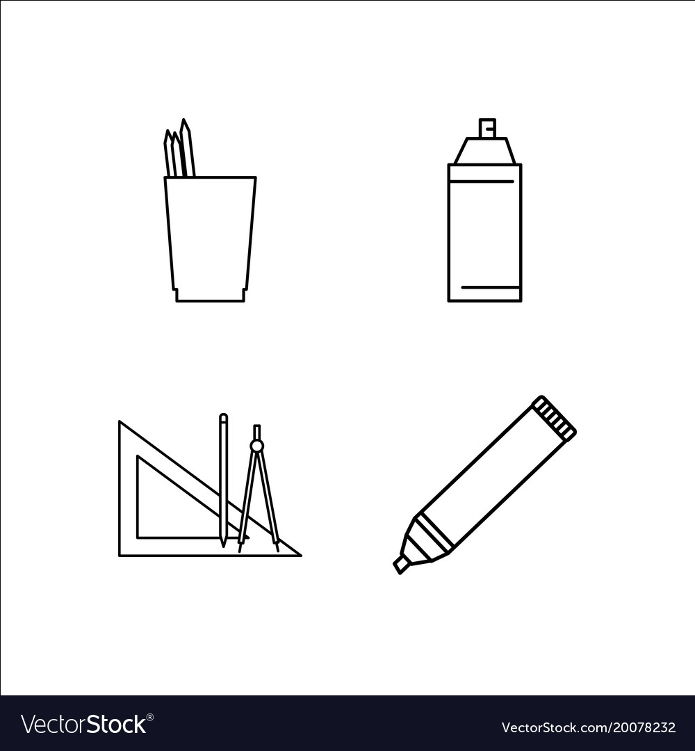 Design und Studio einfache lineare Icon-Setsimple