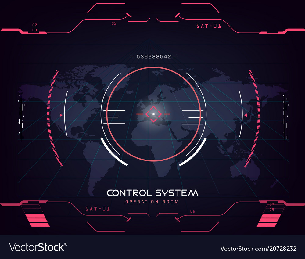 Futuristic Earth Interface HUD