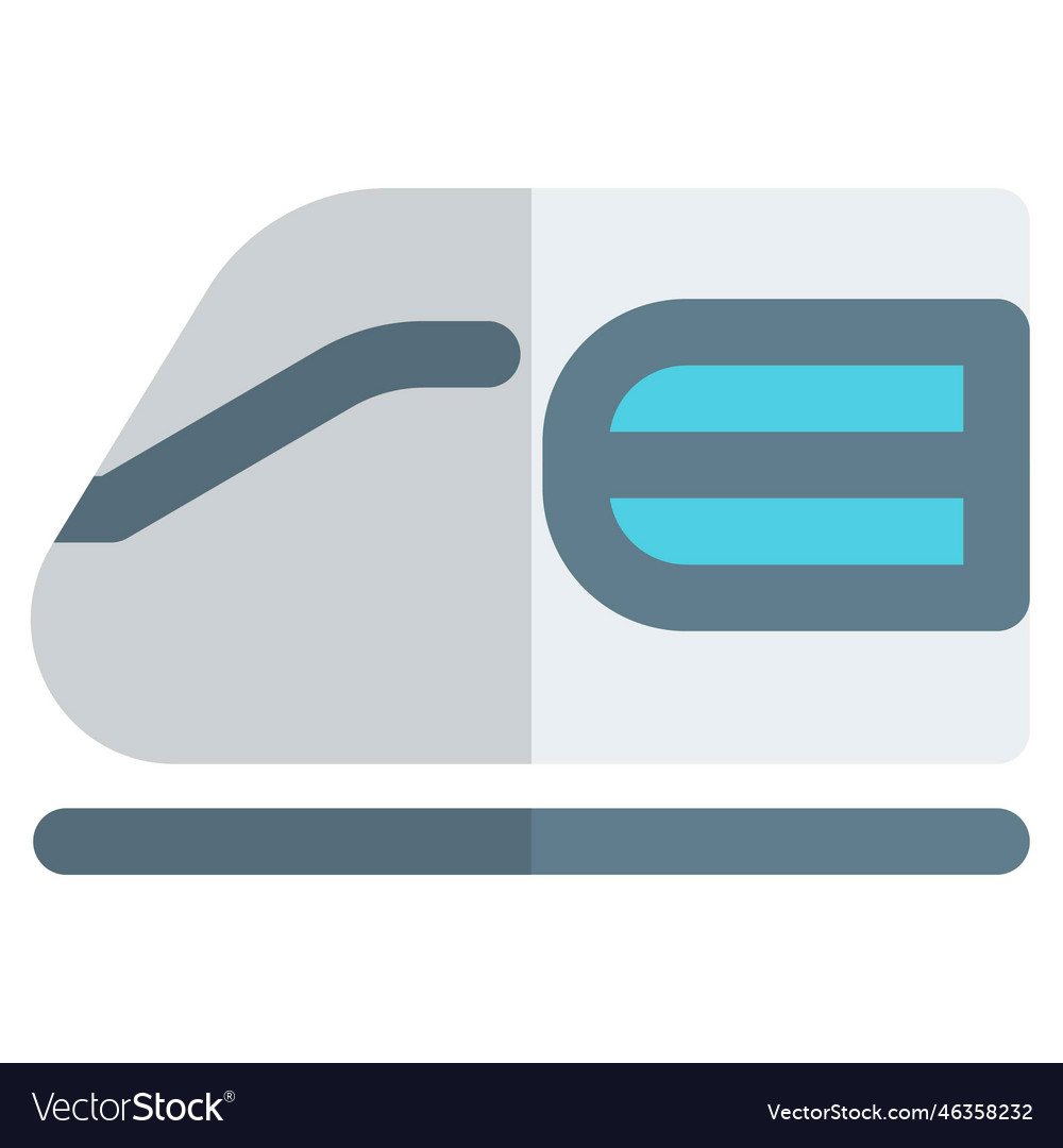 High speed double decker train Royalty Free Vector Image