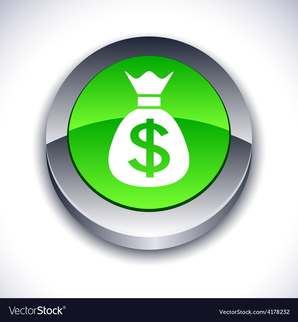 Money 3d button