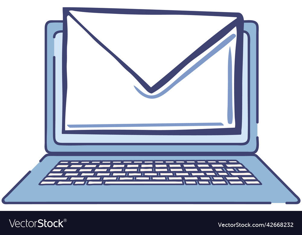 Online service for chatting and mailing program vector image Online service for chatting and mailing program