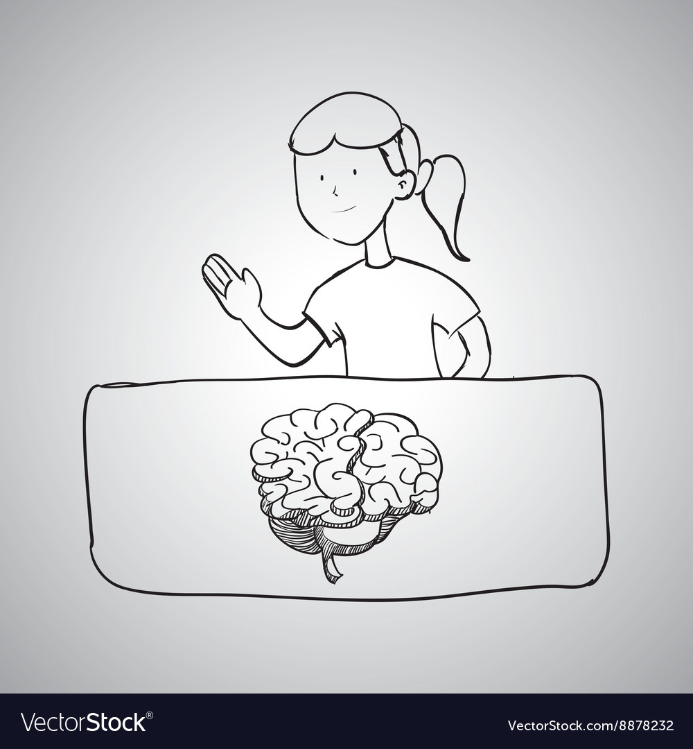 Sketch icon creative concept flat Royalty Free Vector Image