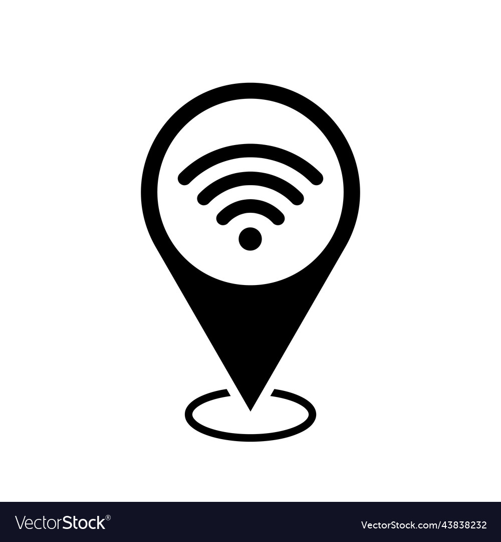 Wi-Fi Map Pointer Icon