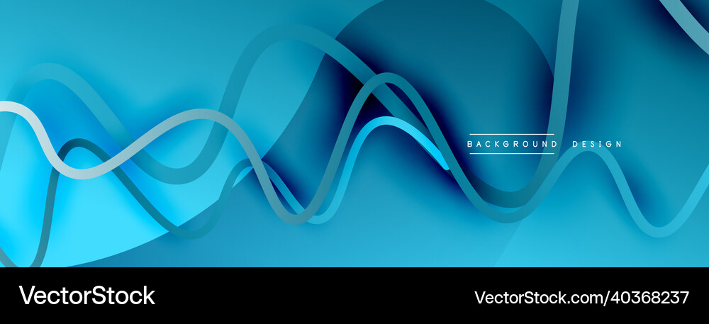 Abstract gradient background with wave line Vector Image