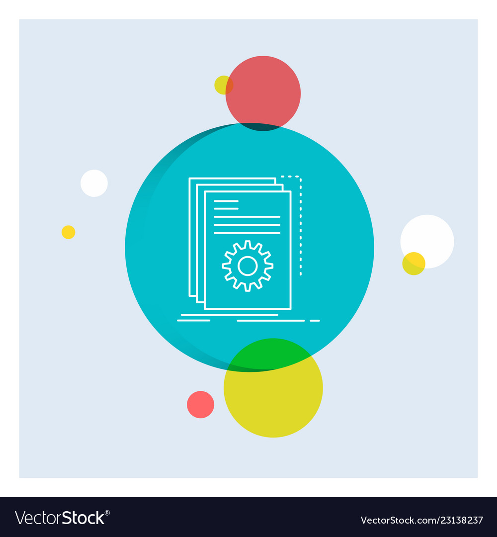 App build developer program script white line vector image App build developer program script white line