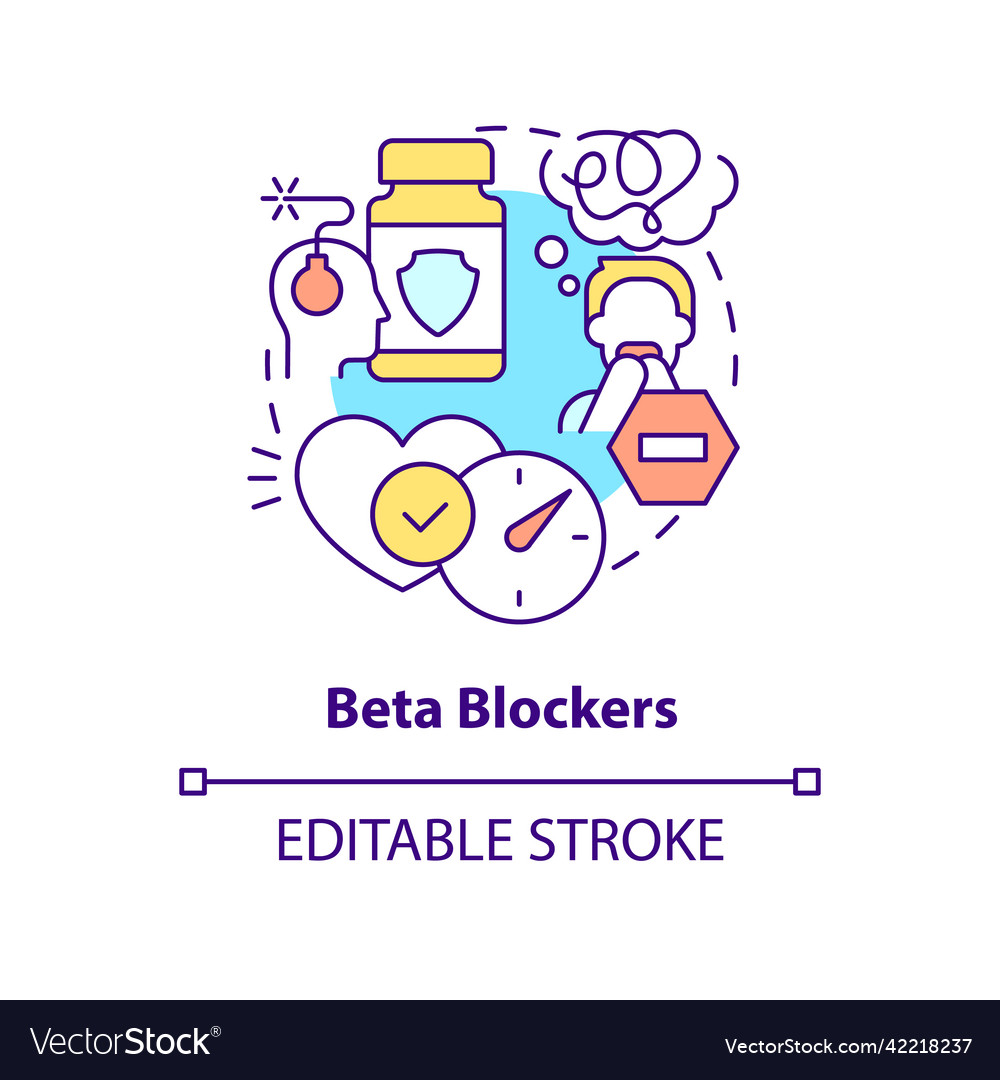 Beta-Blocker-Konzept-Symbol