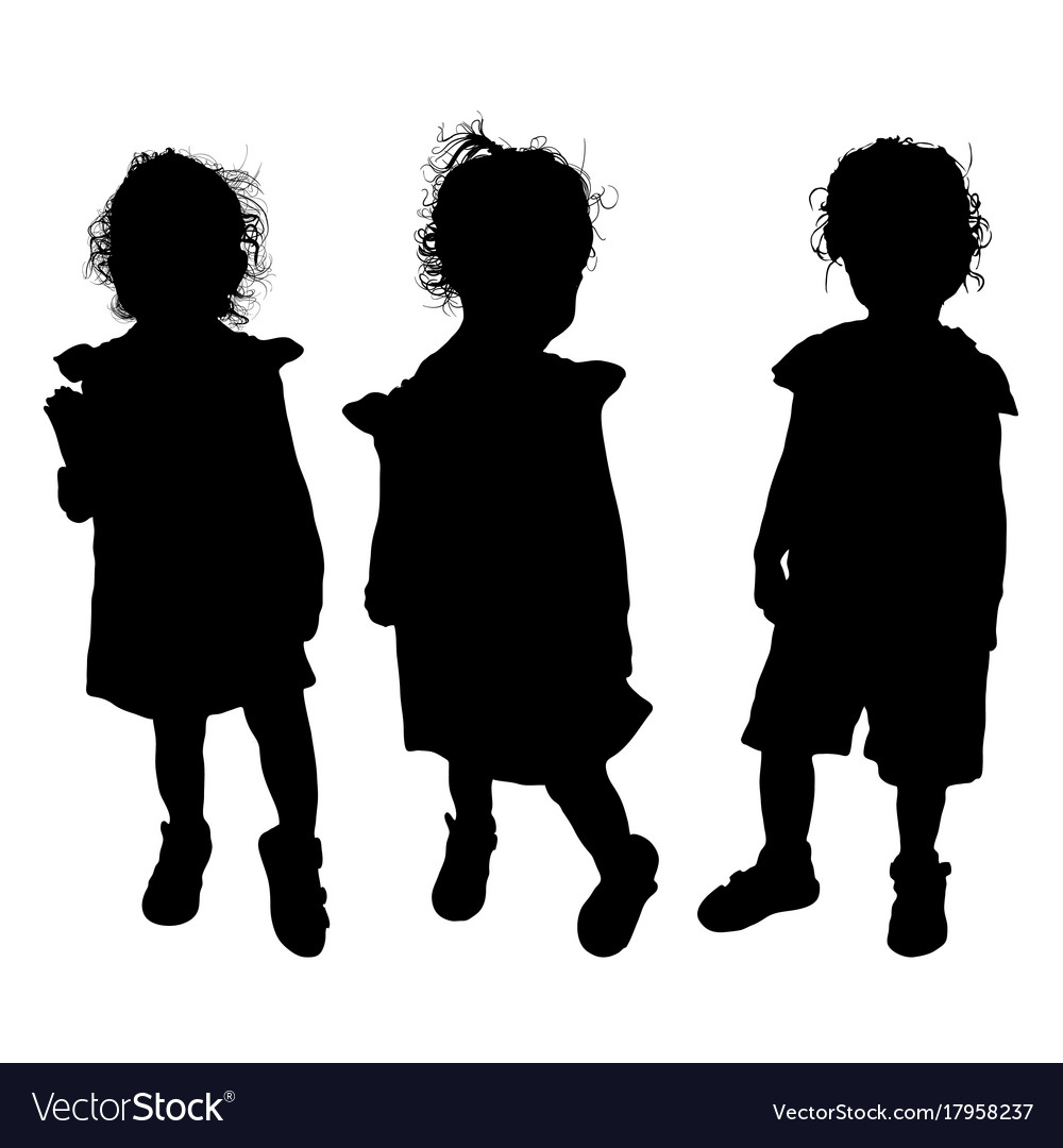 Child Silhouettes - Cute Group
